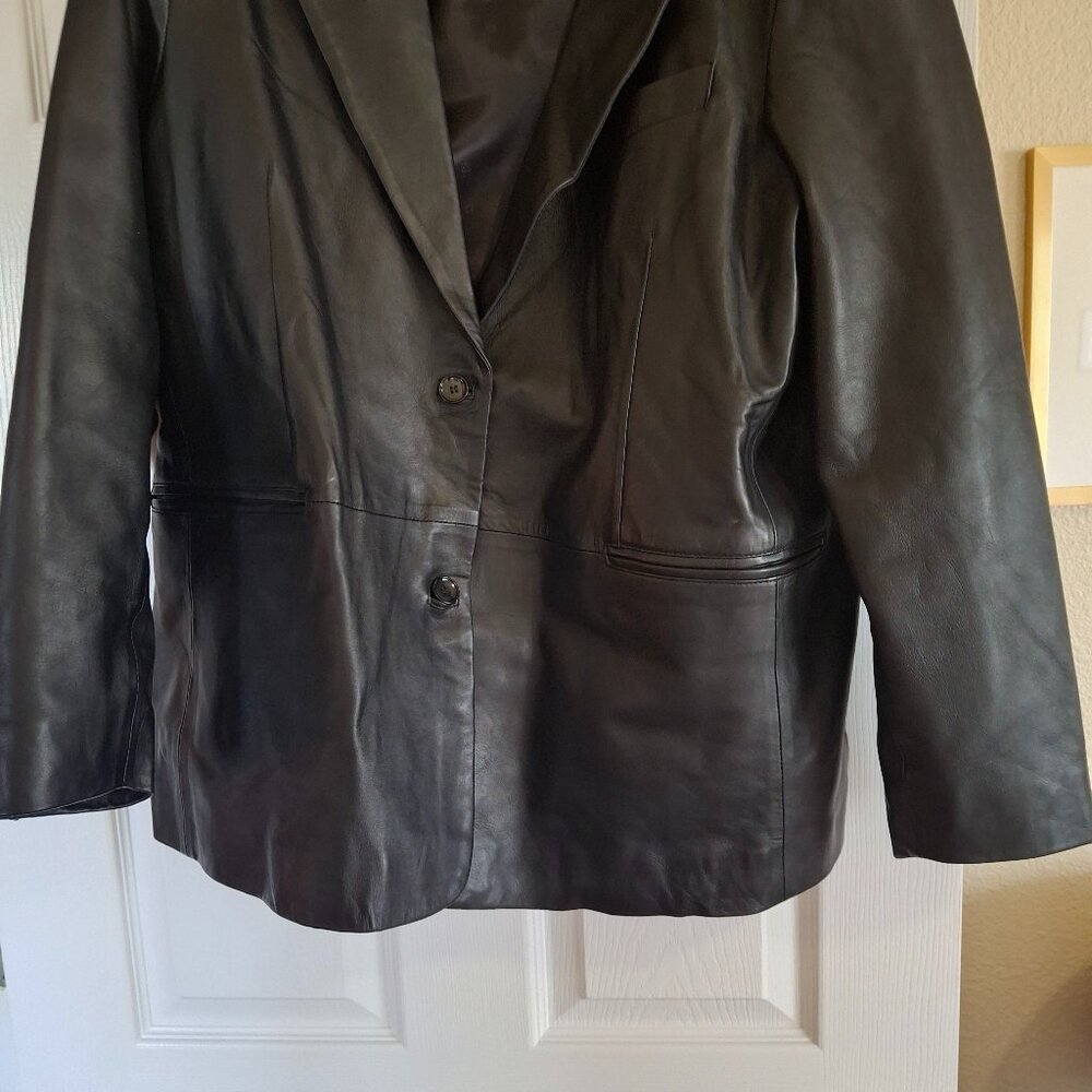 Black Lambskin Leather Jacket